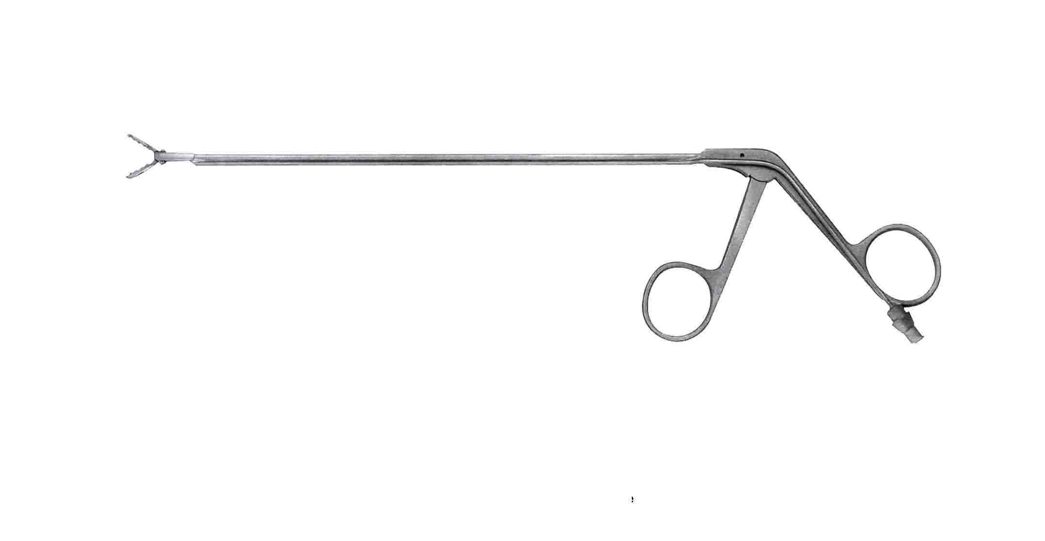 LARİNGESKOP ASPİRATÖRLÜ TUTMA ALLİGATÖR FORSEPS 22CM